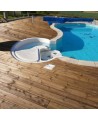 Lames de terrasse 27 x 145 mm pin Prémium cl. 4 marron (longueur variable nous consulter)